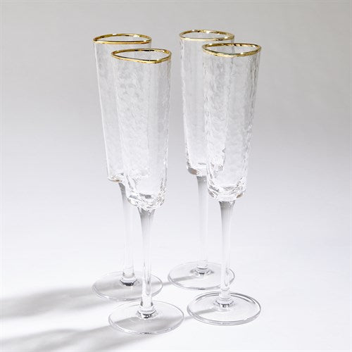 Textured Champagne Flute