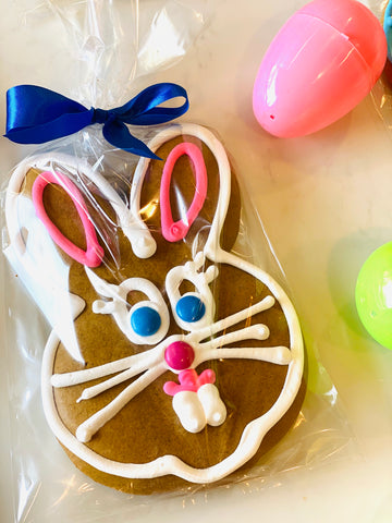 Giant Easter Bunny Gingerbread Cookie