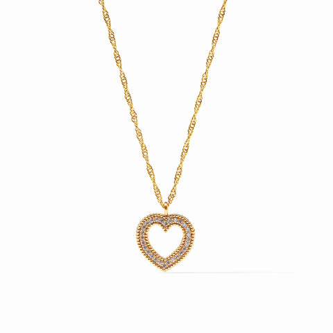 Esme Heart CZ Solitaire Necklace