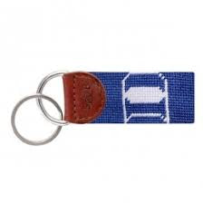 Duke University Needlepoint Key Fob | Sage