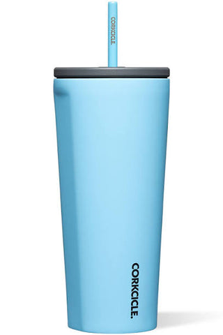Cold Cup - Insulated Tumbler with Straw - Santorini - 24oz