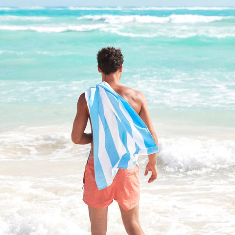 XL Quick Dry Beach Towel | Tulum Blue